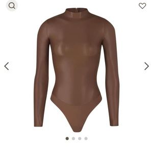 SKIMS faux leather bodysuit- size M- new with tags -retails $99